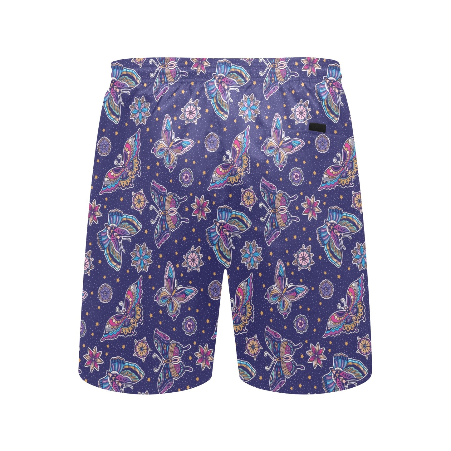 Butterfly Print Design LKS303 Men's Swim Trunks Beach Shorts