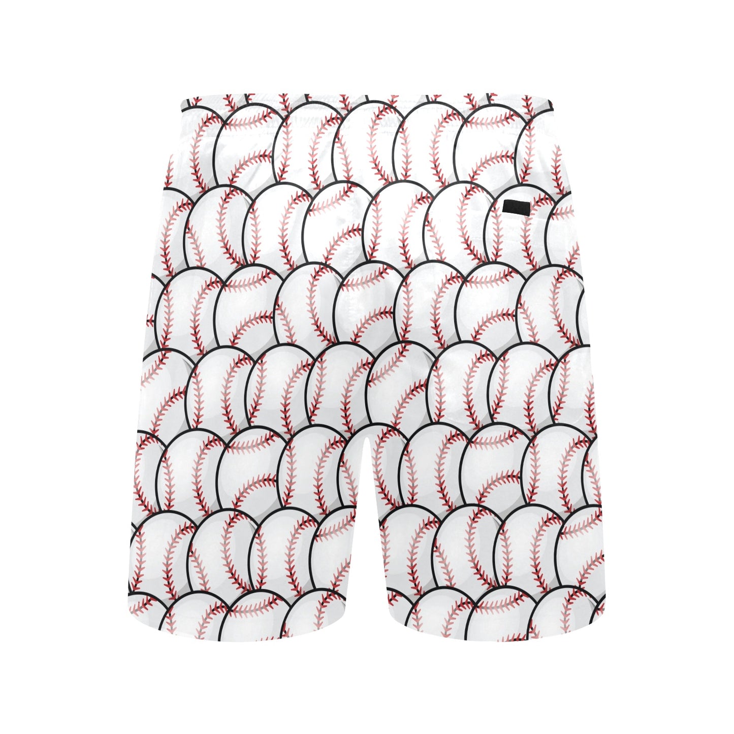 Baseball Pattern Men's Swim Trunks Beach Shorts