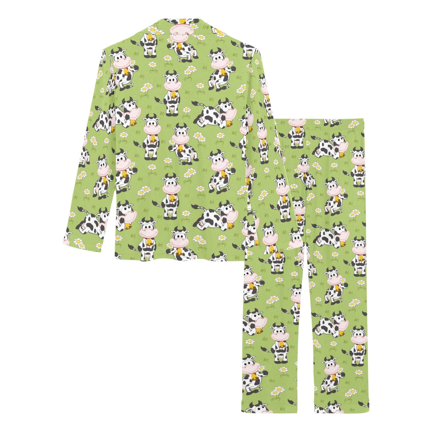 Cattle Print Design LKS401 Women's Long Pajama Set