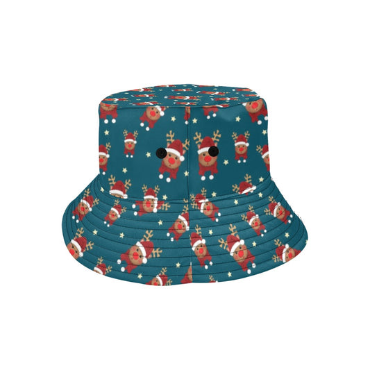 Reindeer Print Design LKS406 Unisex Bucket Hat
