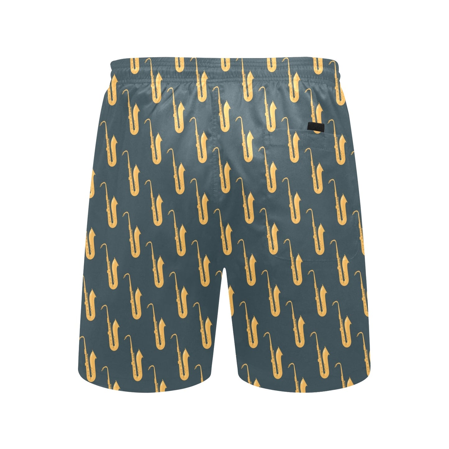 Saxophone Print Design LKS401 Men's Swim Trunks Beach Shorts