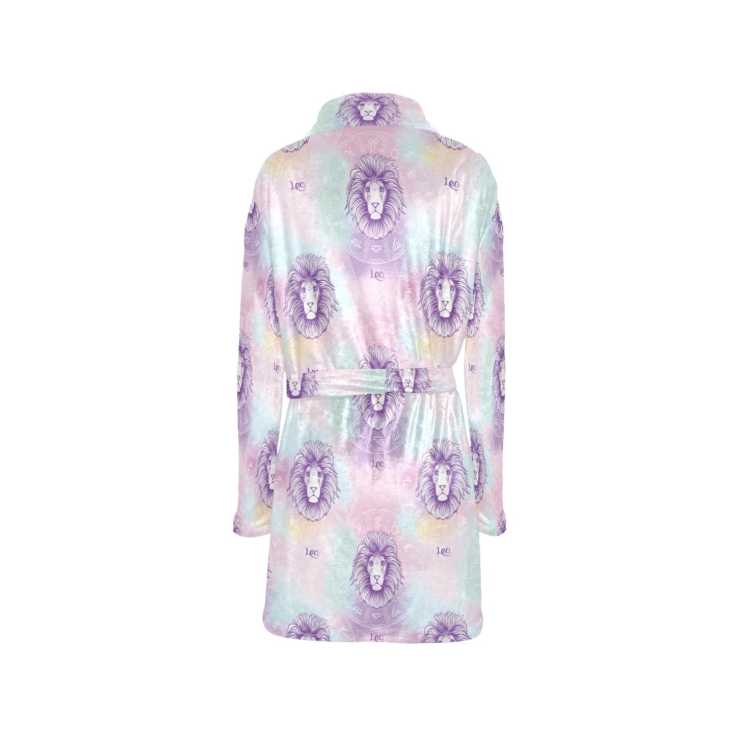 Leo Pattern Print Design 03 Women's Fleece Robe