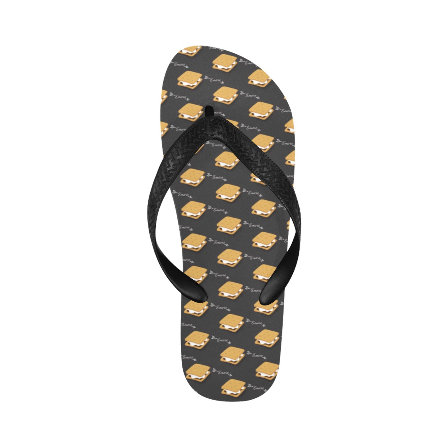 S_Mores Print Design LKS301 Flip Flops