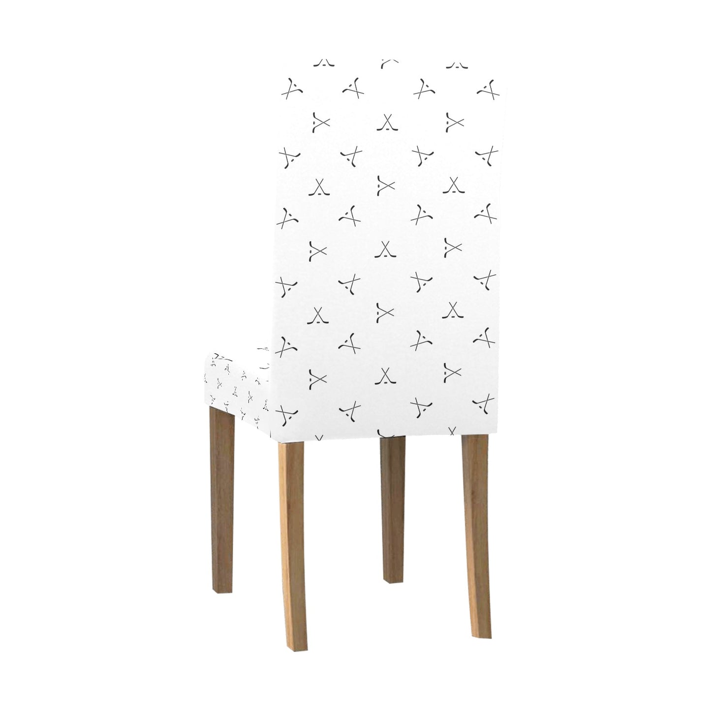 Hockey Print Design LKS304 Dining Chair Slipcover