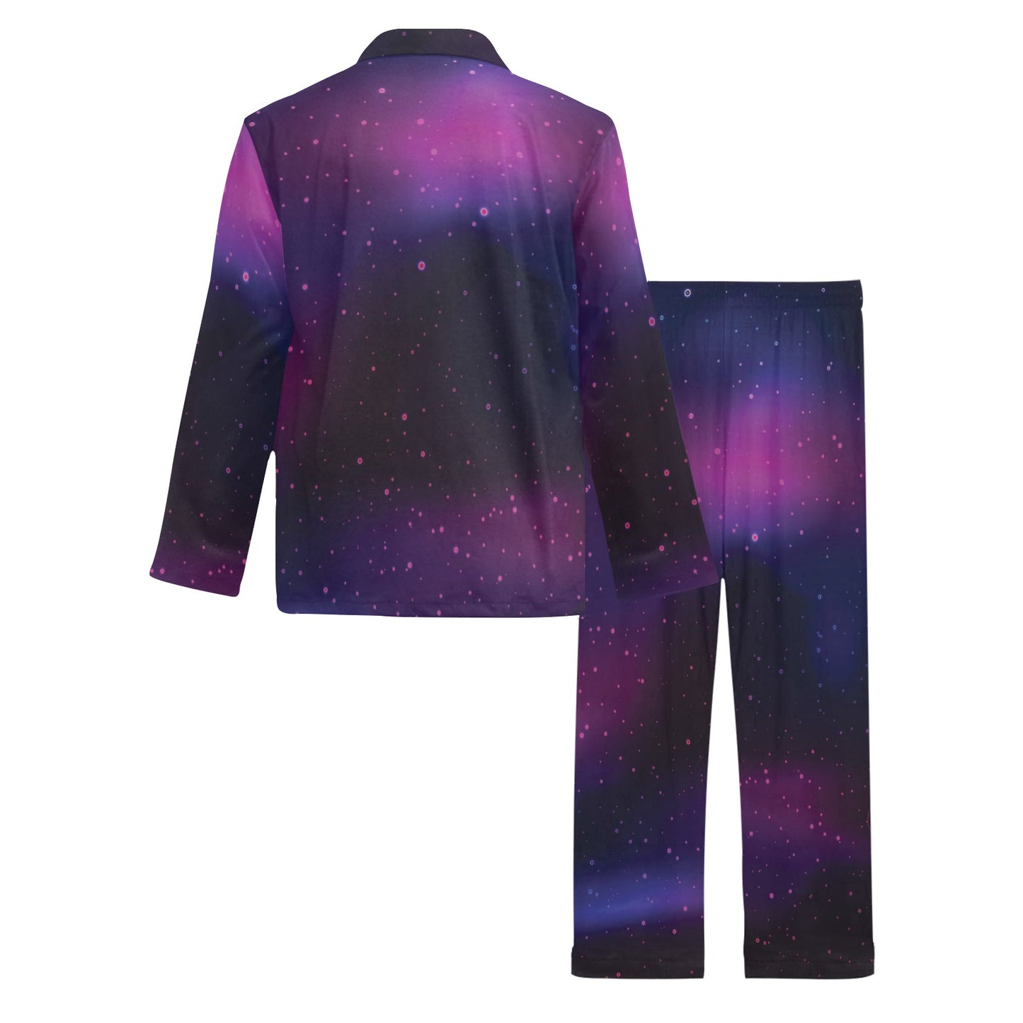 Night sky Pattern Print Design A04 Men's Long Pajama Set