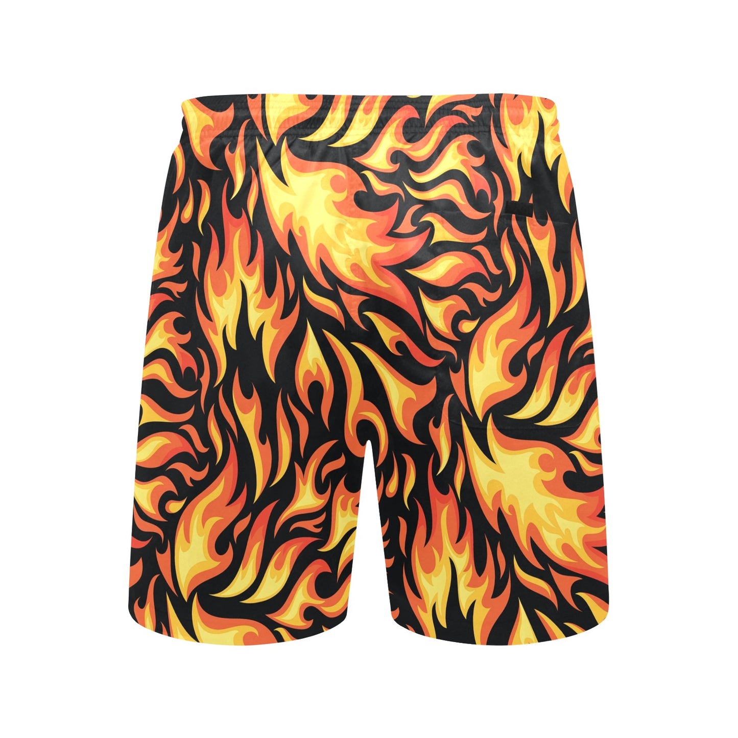 Flame Fire Design Pattern Men's Swim Trunks Beach Shorts