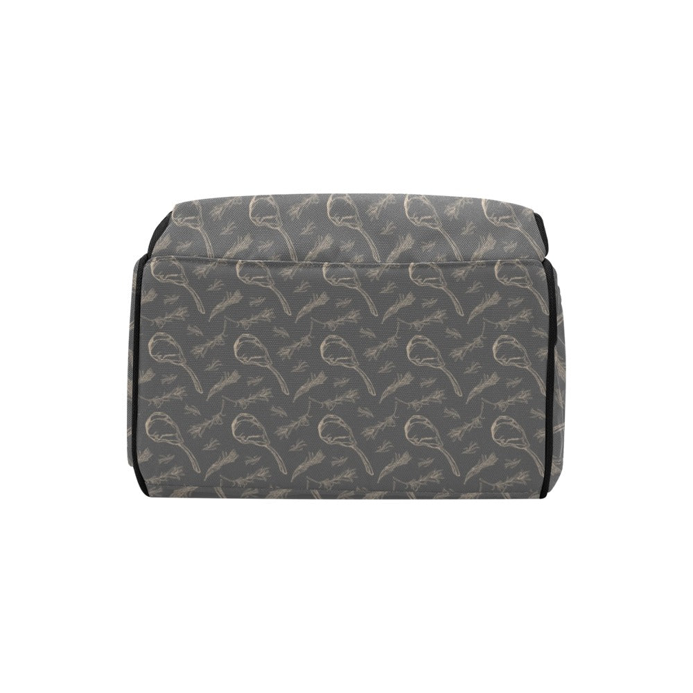 Steak Print Design LKS302 Diaper Bag Backpack