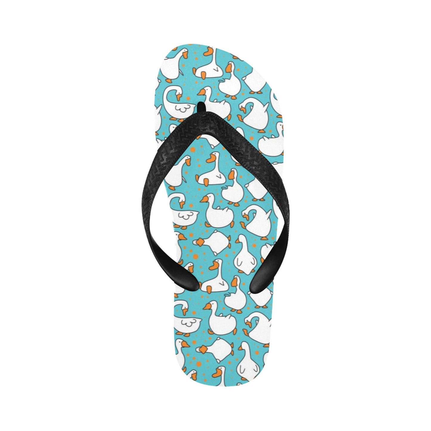 Goose Print Design LKS403 Flip Flops