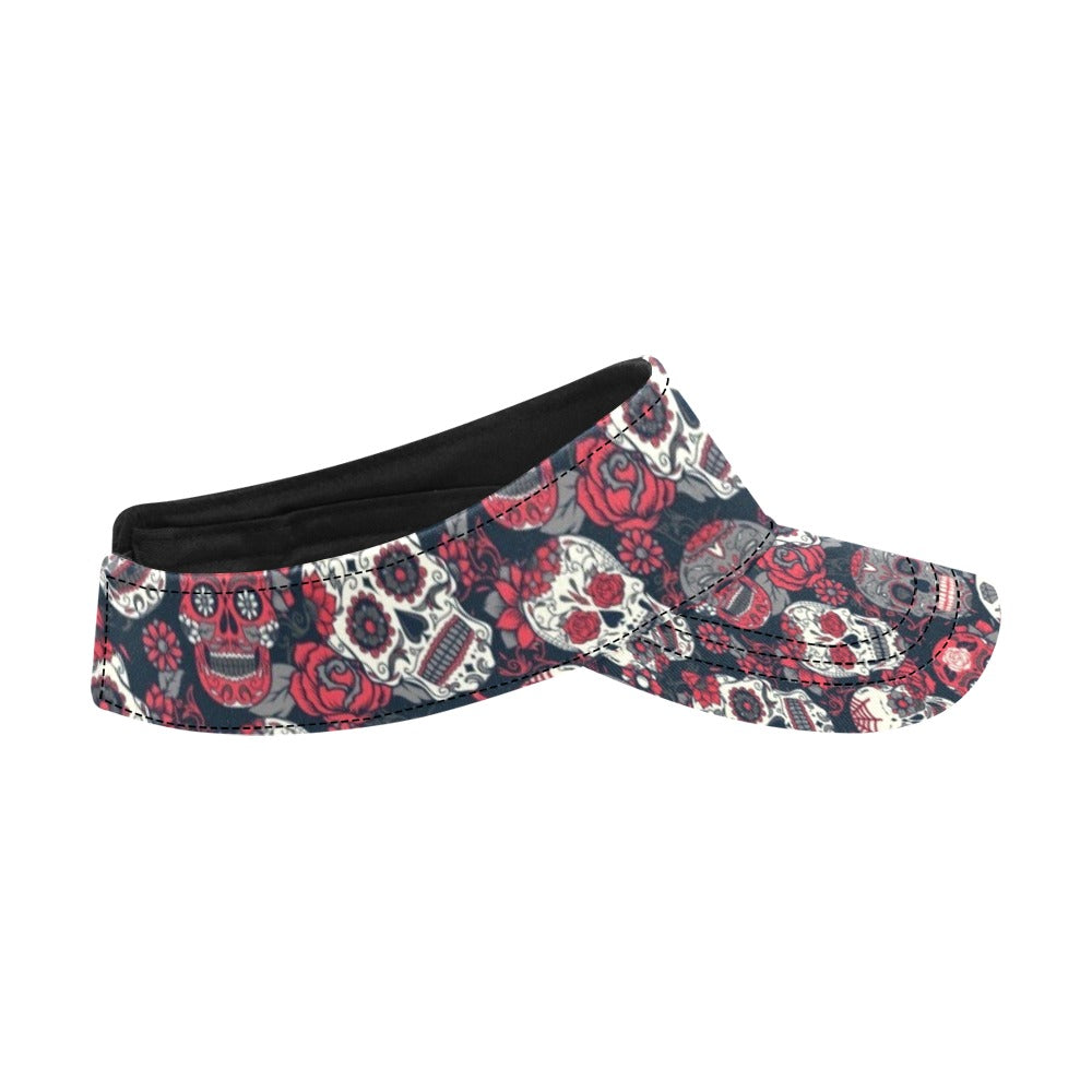 Sugar Skull Print Design LKS303 Unisex Sun Visor