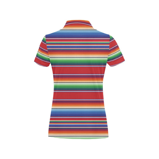 Serape Print Design LKS304 Women's Polo Shirt