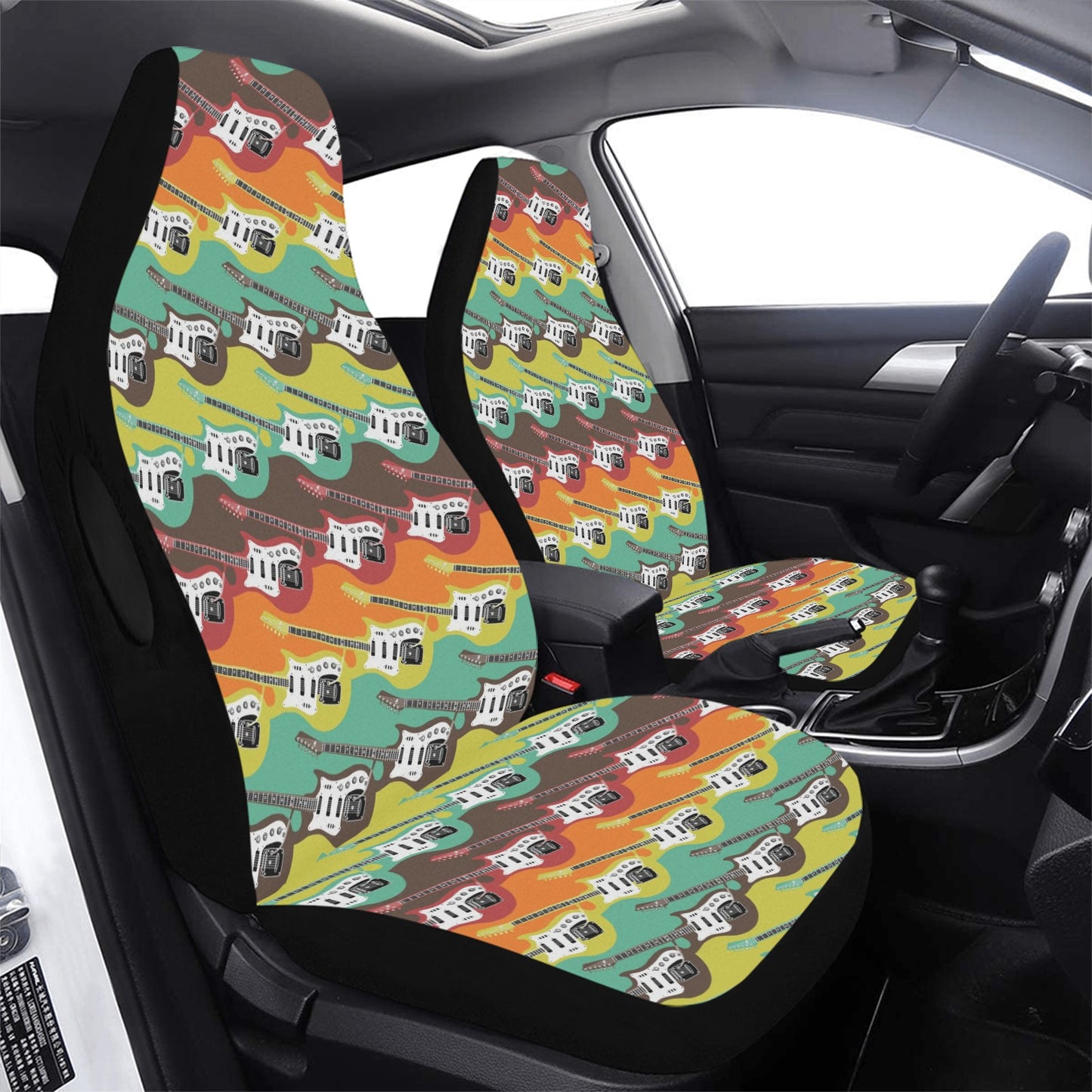 Electric Guitar Print Design LKS401 Car Seat Covers