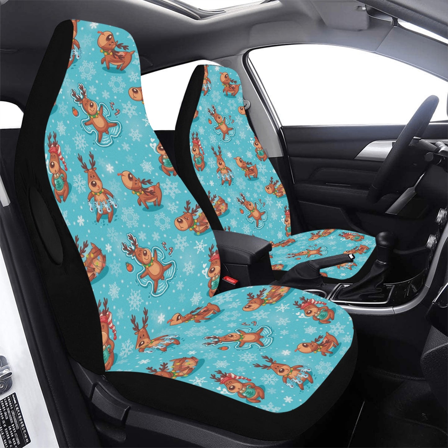 Reindeer Print Design LKS402 Car Seat Covers