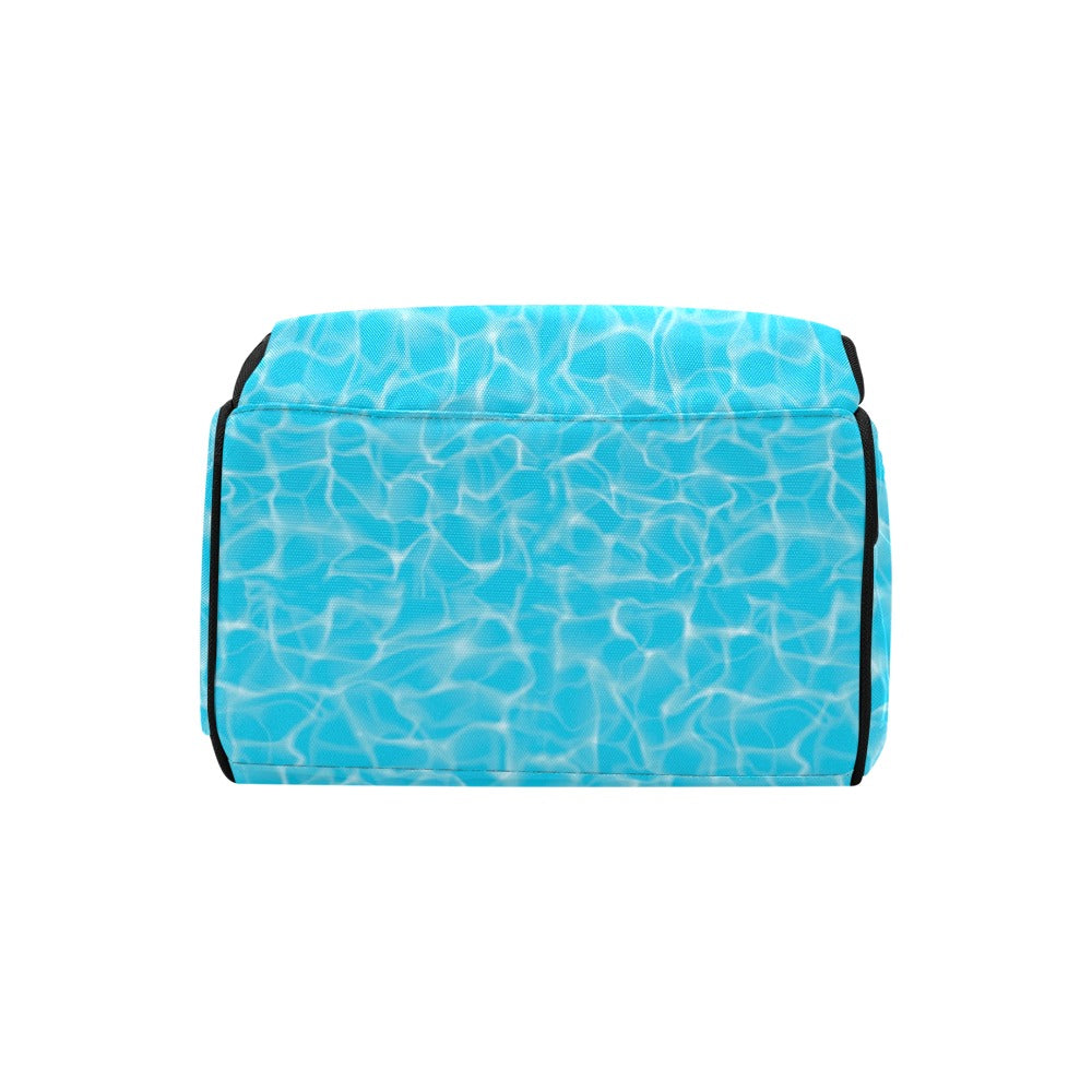 Swimming Pool Texture Print Design LKS301 Diaper Bag Backpack