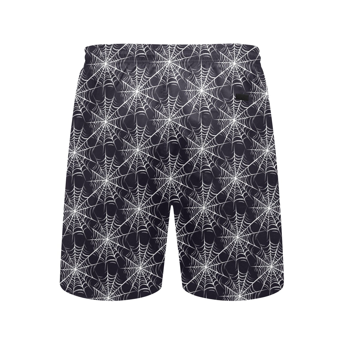 Spider Web Print Design LKS303 Men's Swim Trunks Beach Shorts