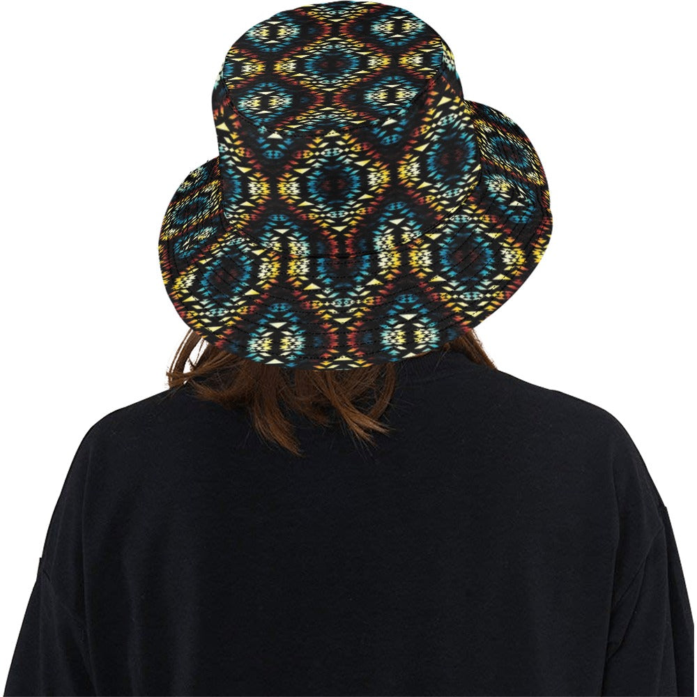 Tribal Pattern Print Design LKS309 Unisex Bucket Hat
