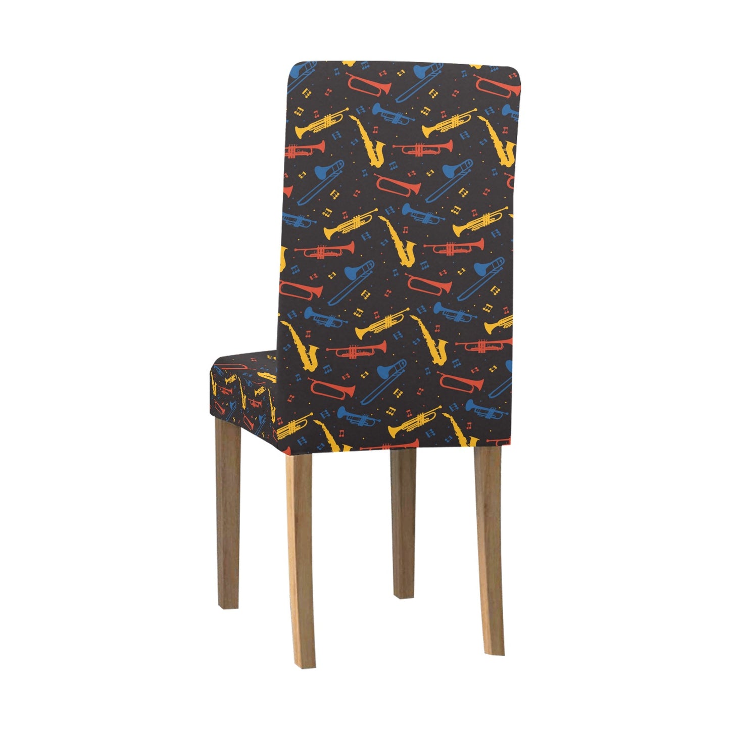 Saxophone Print Design LKS407 Dining Chair Slipcover
