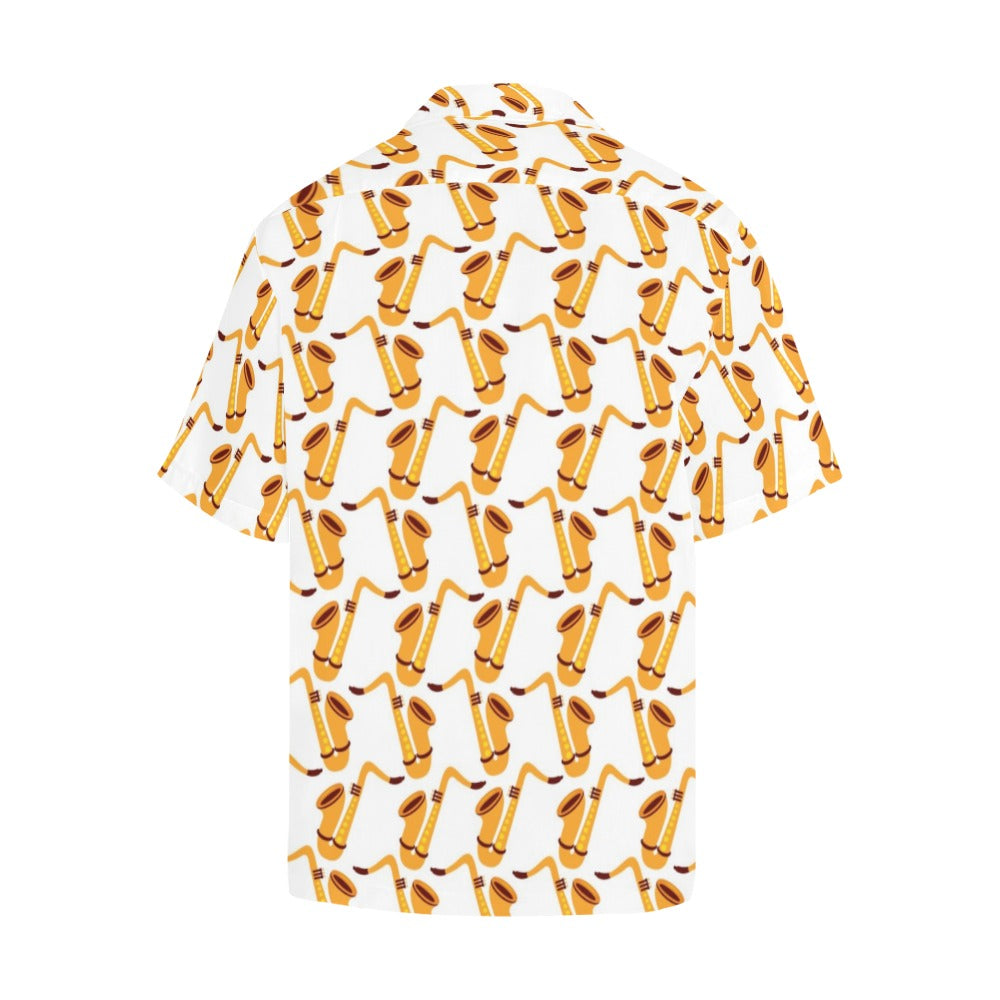 Saxophone Print Design LKS404 Men's Men's Hawaiian Shirt
