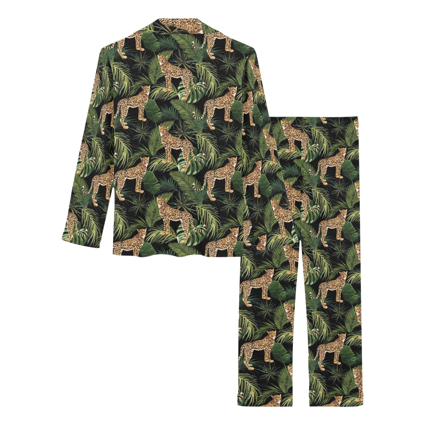 Cheetah Pattern Print Design 05 Women's Long Pajama Set
