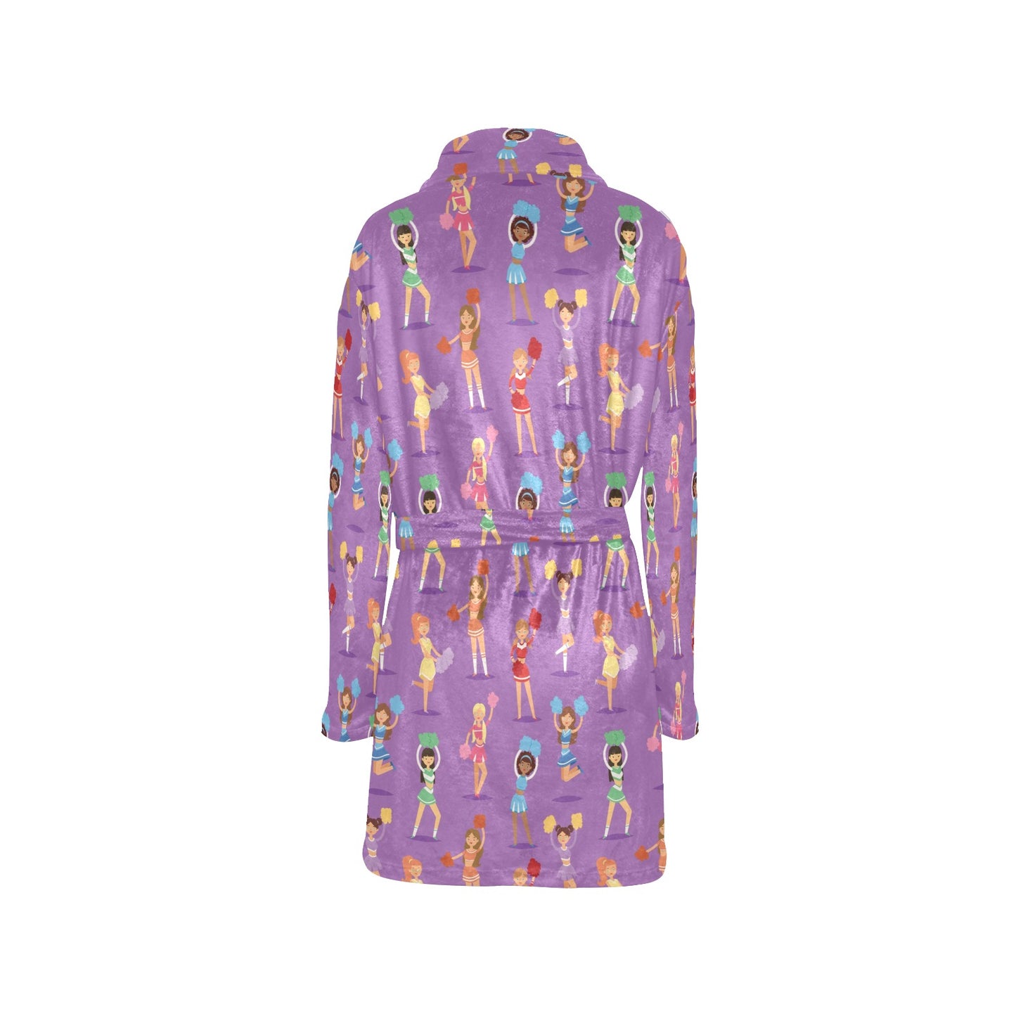 Cheerleader Pattern Print Design 02 Women's Fleece Robe
