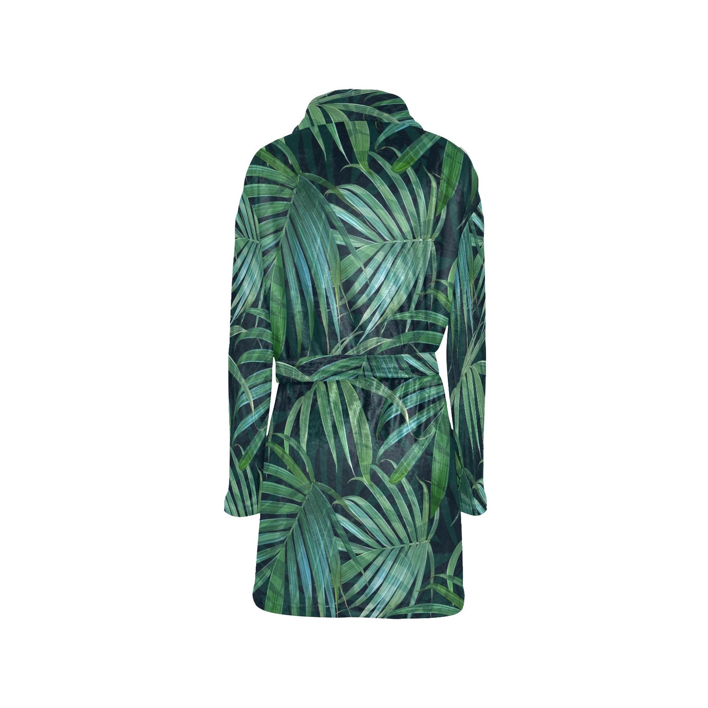 Tropical Flower Pattern Print Design TF011 Women's Fleece Robe