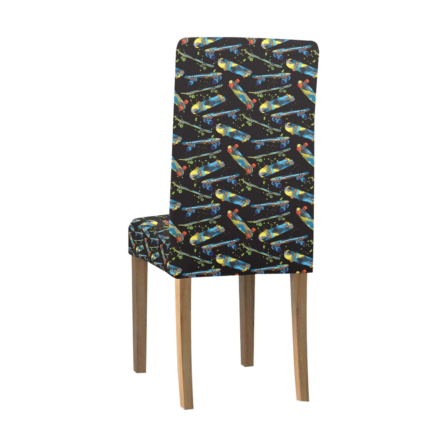 Skateboard Print Design LKS305 Dining Chair Slipcover