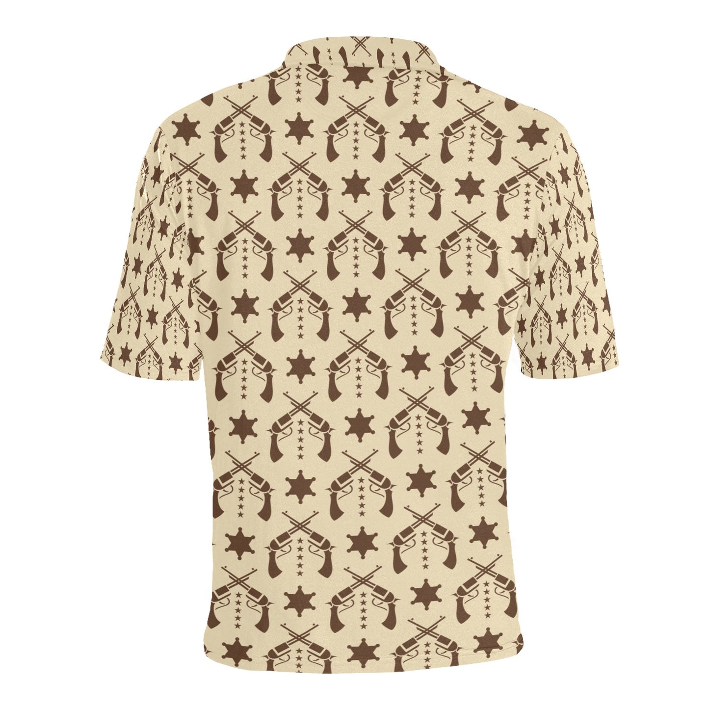 Western Cowboy Print Design LKS302 Men Polo Shirt