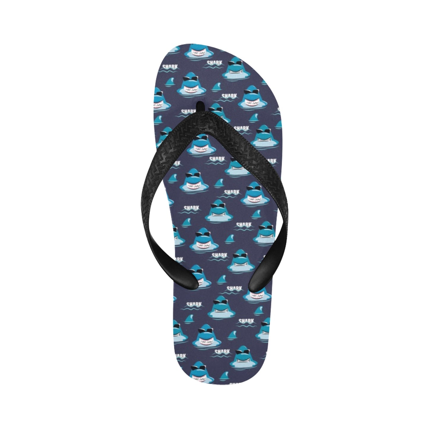 Shark Print Design LKS309 Flip Flops