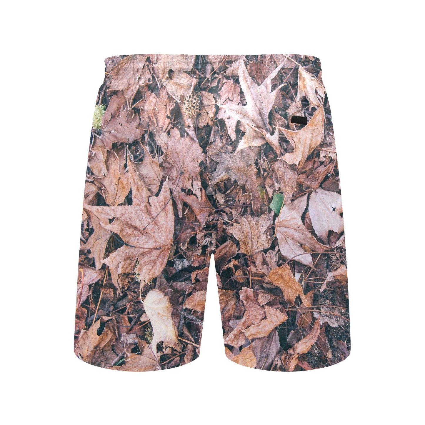 Camouflage Realistic Tree Leaf Print Men's Swim Trunks Beach Shorts