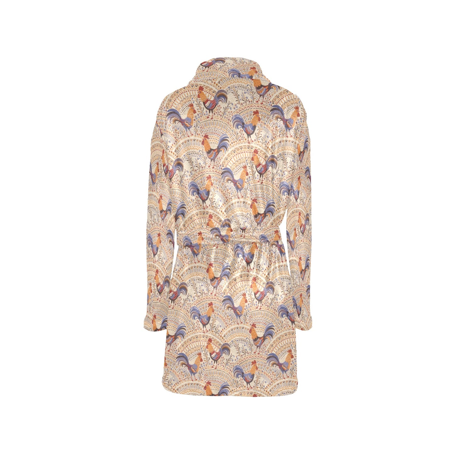 Chicken Boho Style Pattern Women's Fleece Robe