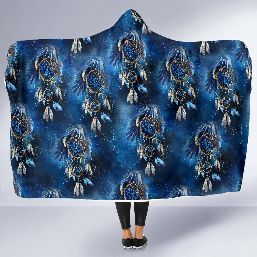 Eagles Dream Catcher Themed Hooded Blanket-JTAMIGO.COM