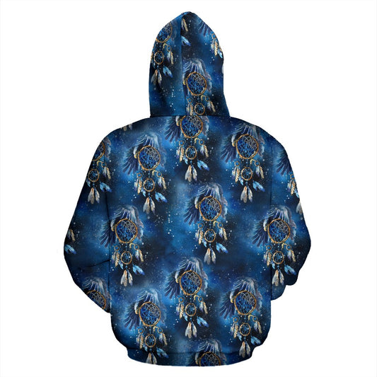 Eagles Dream Catcher Themed Pullover Hoodie