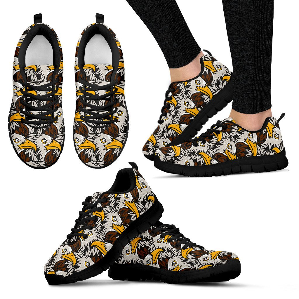 Eagles Head Pattern Women Sneakers Shoes