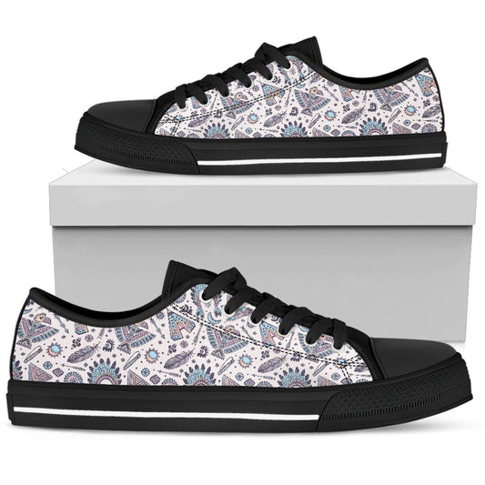 Eagles Native American Indian Symbol Women Low Top Shoes