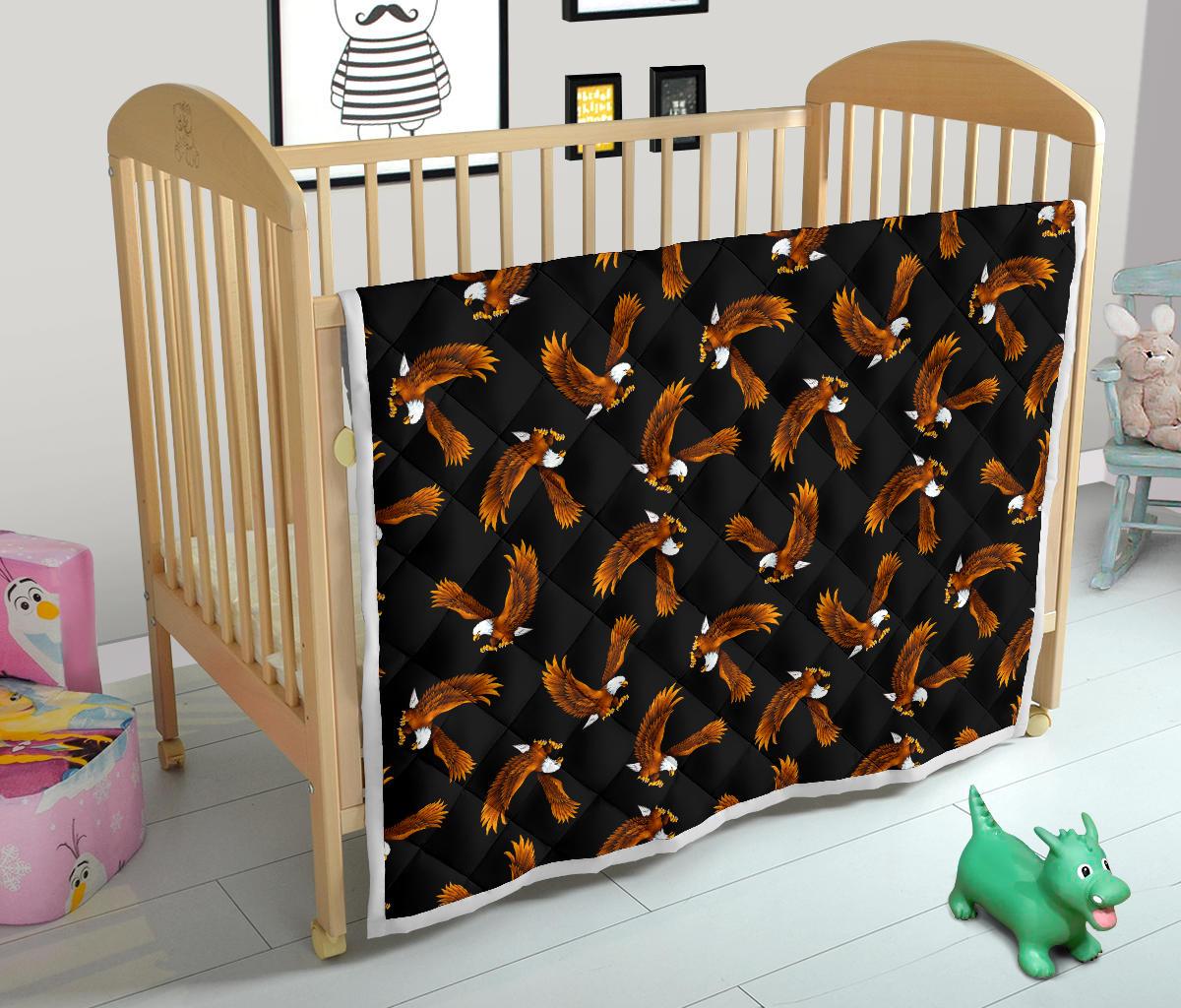 Eagles Print Pattern Premium Quilt-JTAMIGO.COM