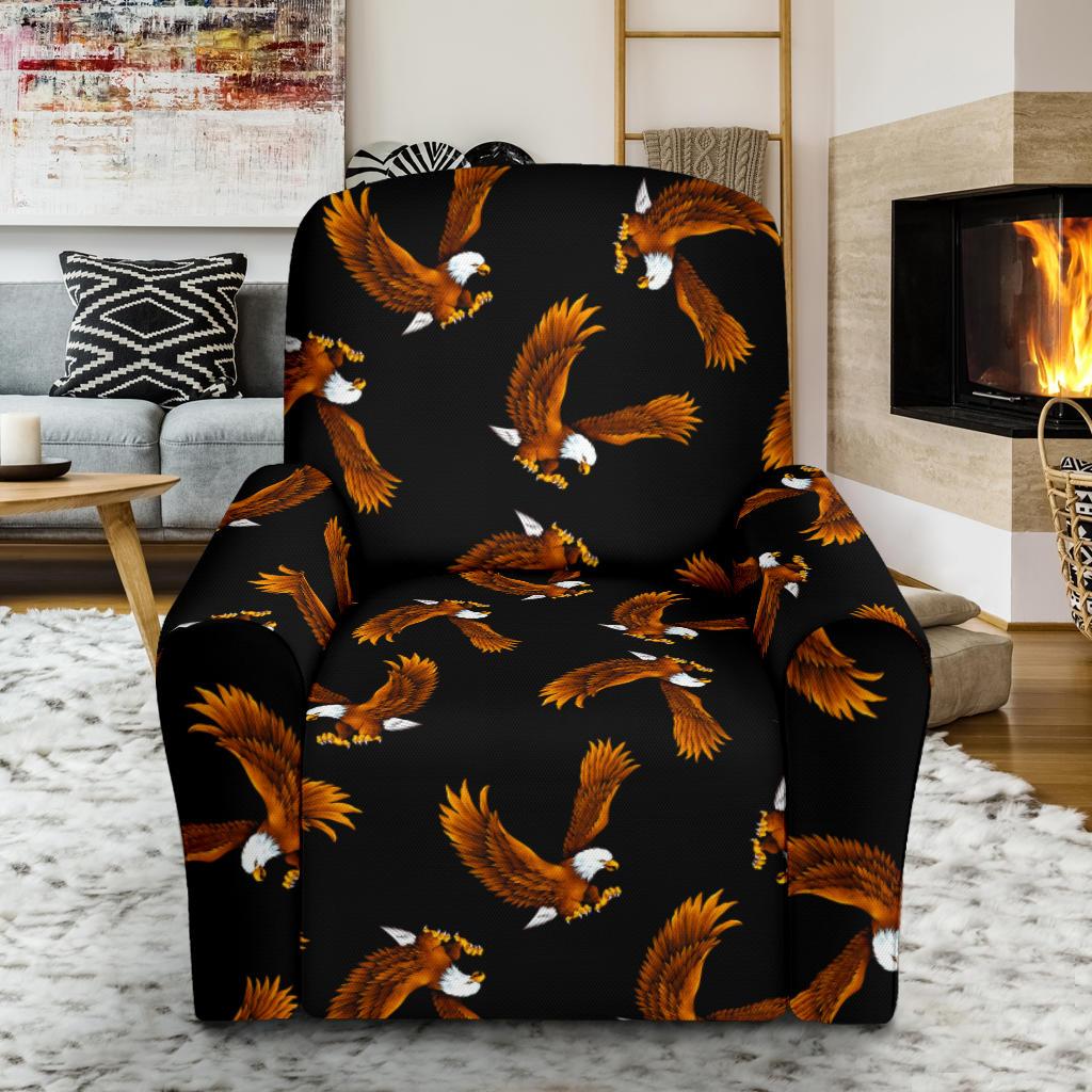 Eagles Print Pattern Single Sofa Slipcover -JTAMIGO.COM