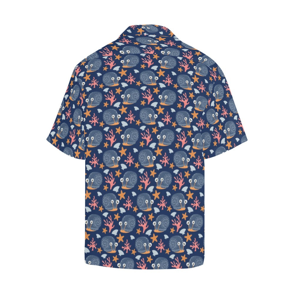 Snail Print Design LKS402 Men's Men's Hawaiian Shirt