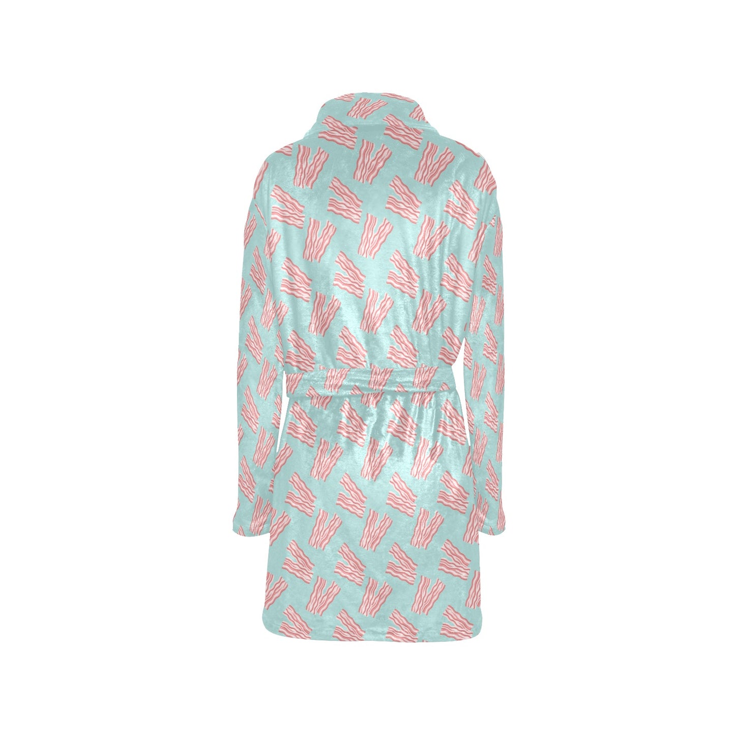 Bacon Pattern Print Design 04 Women's Fleece Robe