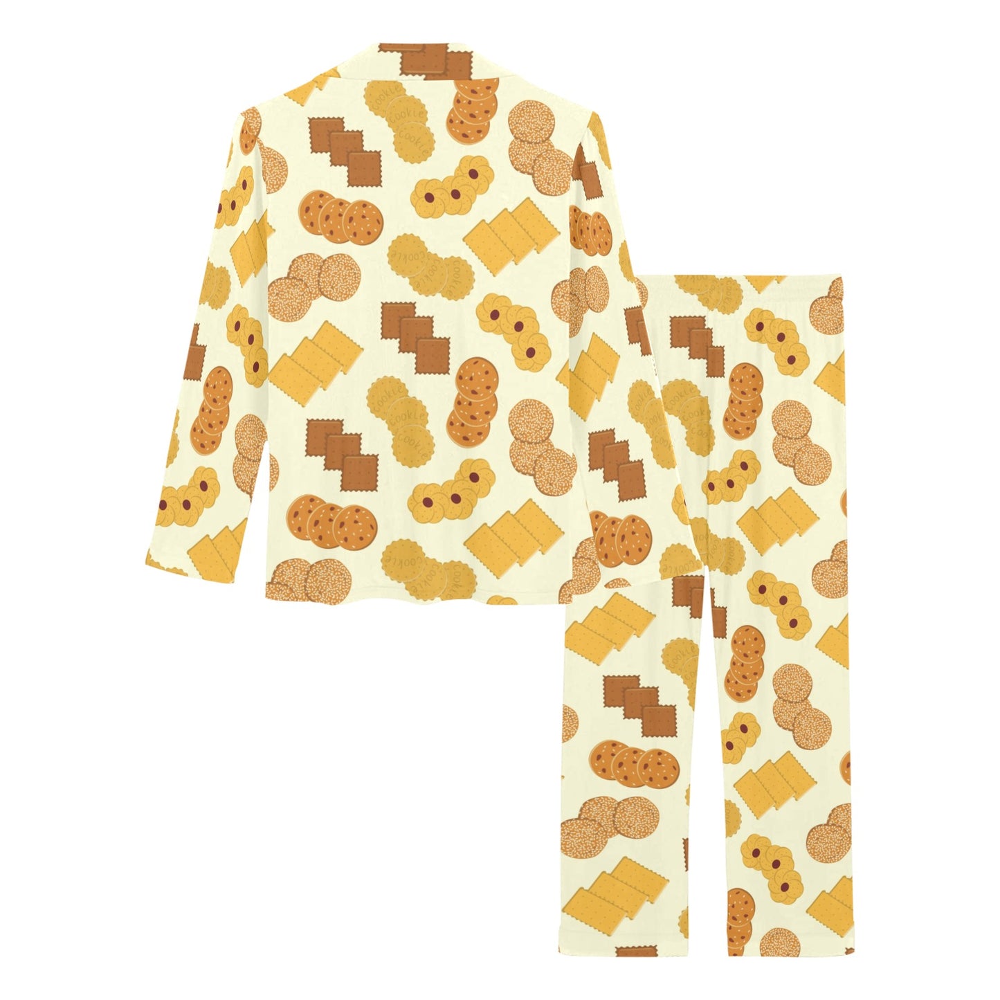 Cookie Pattern Print Design 06 Women's Long Pajama Set