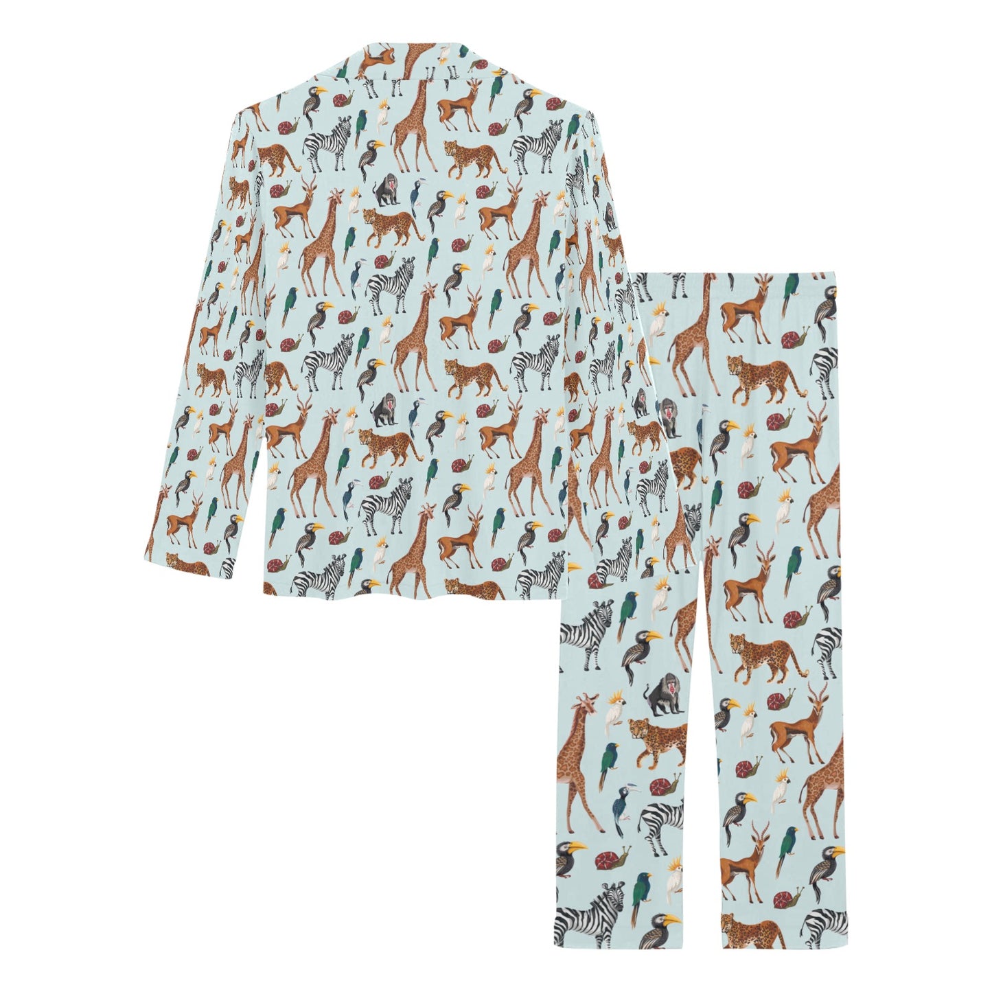 Safari Animal Print Design LKS306 Women's Long Pajama Set