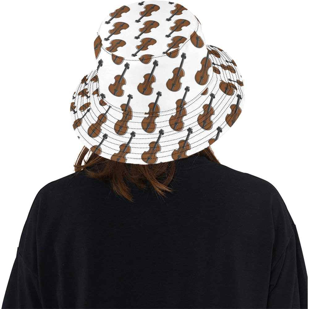 Violin Print Design LKS405 Unisex Bucket Hat