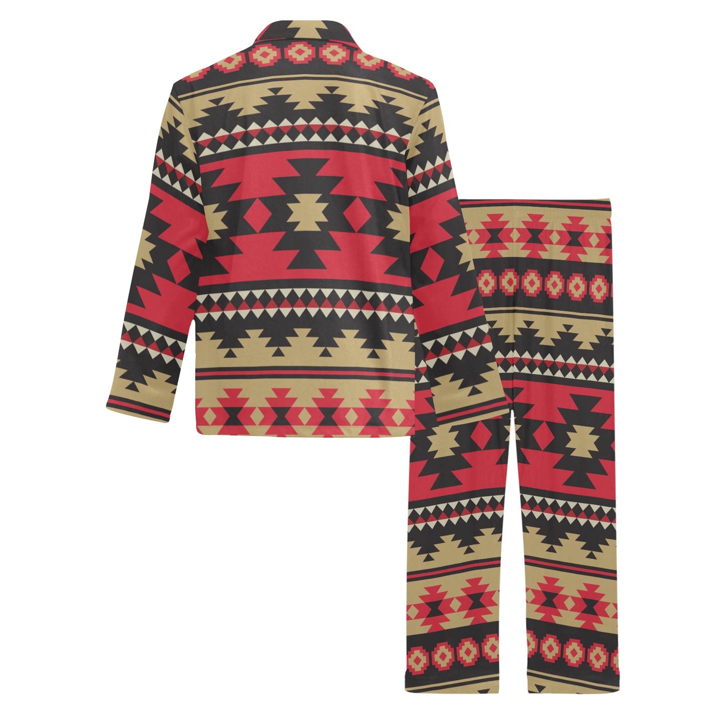Navajo Pattern Print Design A04 Men's Long Pajama Set