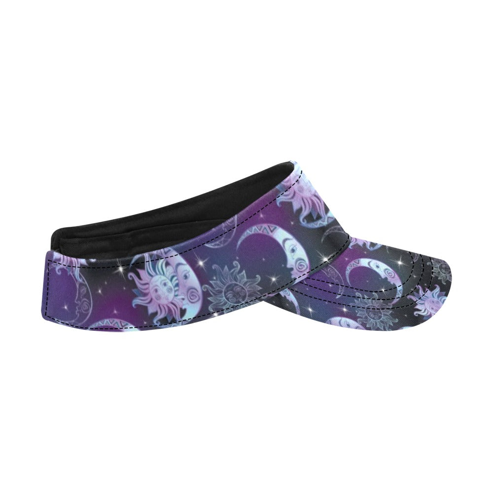 Sun Moon Print Design LKS303 Unisex Sun Visor