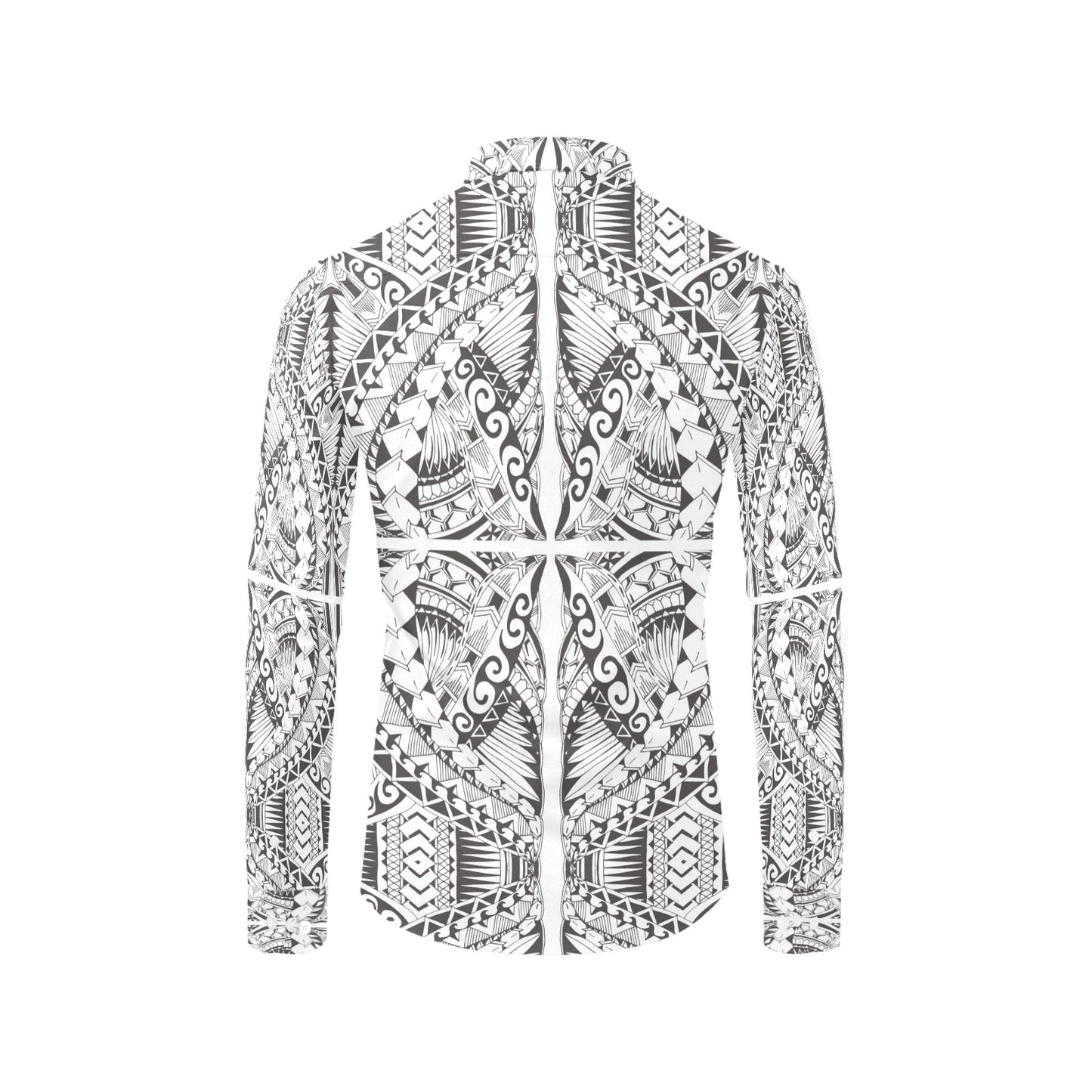 Samoan Style Print Design LKS301 Men's Long Sleeve Dress Shirt