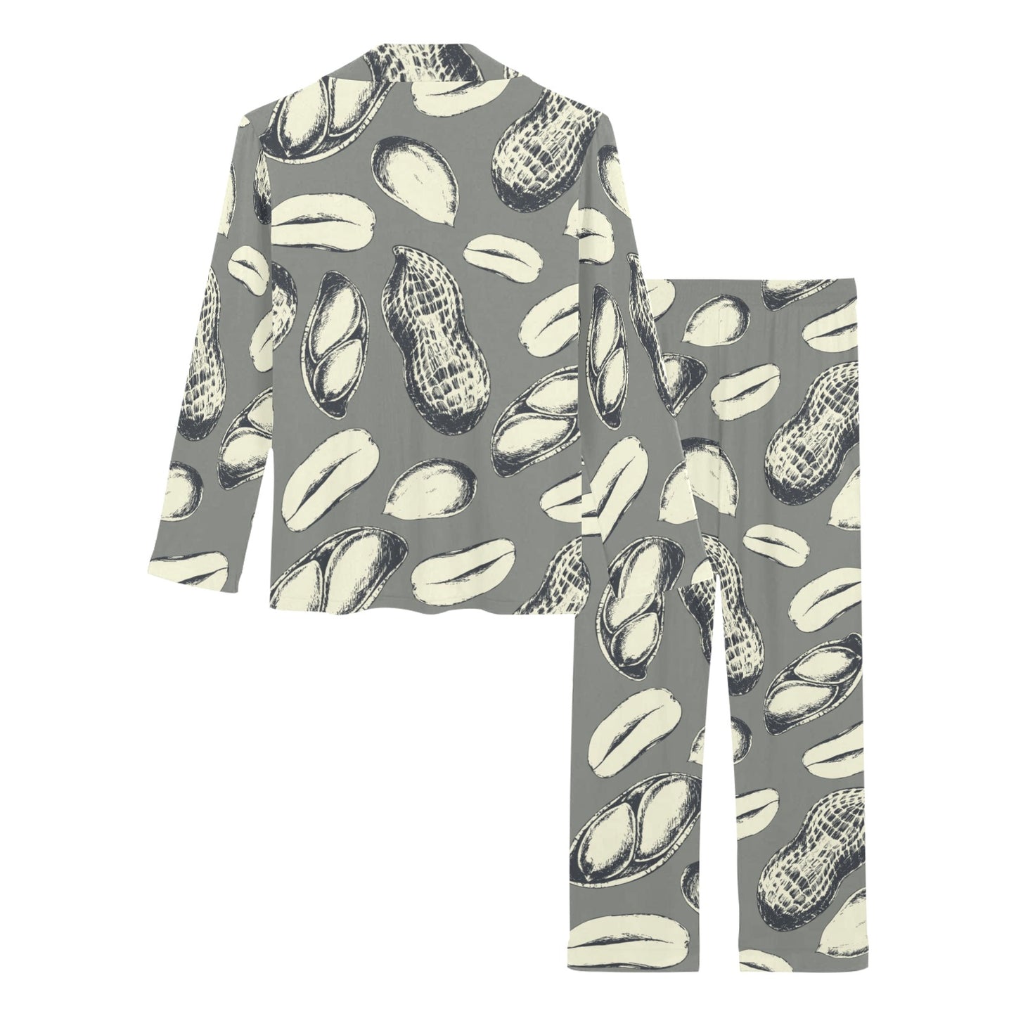 Peanut Pattern Print Design A01 Women's Long Pajama Set