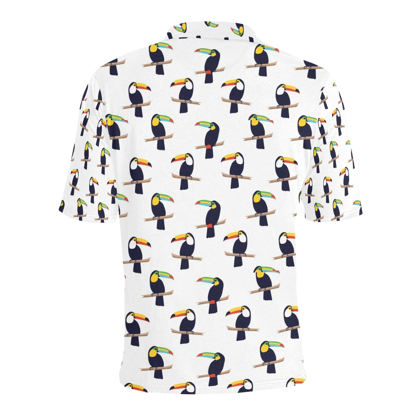 Toucan Print Design LKS305 Men Polo Shirt