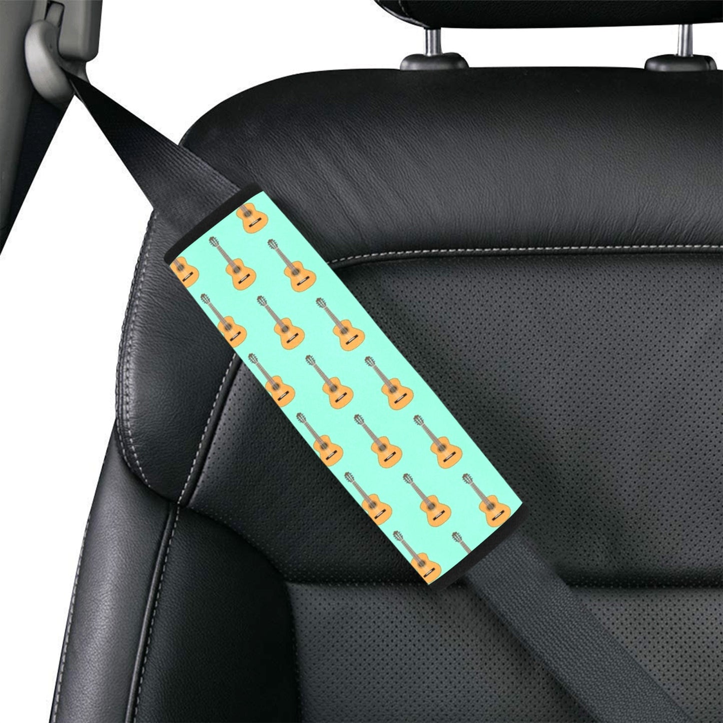 Acoustic Guitar Print Design LKS403 Car Seat Belt Cover
