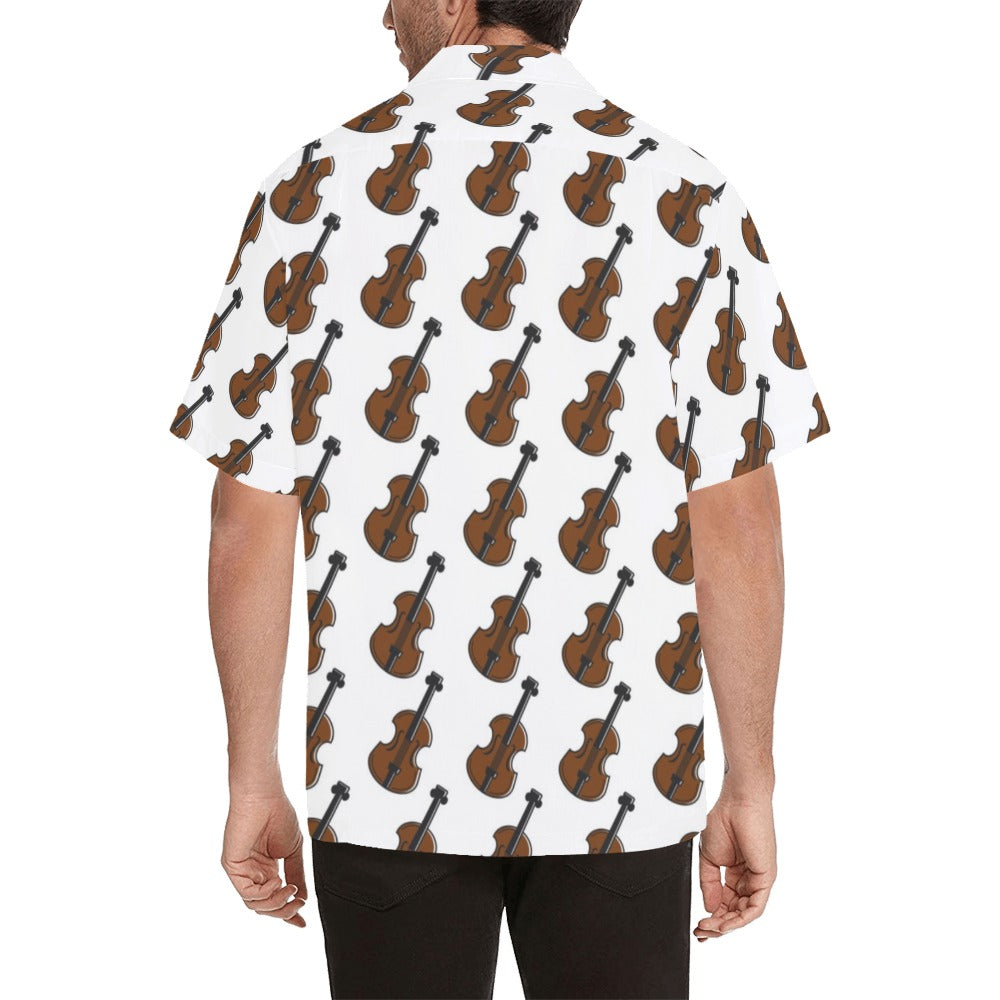 Violin Print Design LKS405 Men's Men's Hawaiian Shirt