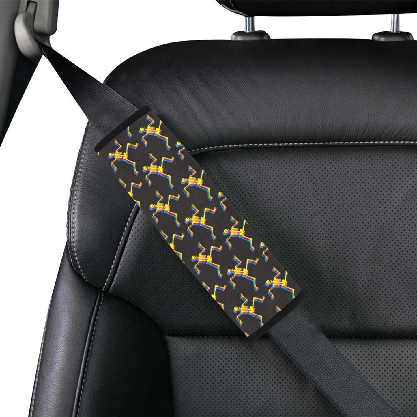 Skeleton Skeleton 3D Print Design LKS301 Car Seat Belt Cover