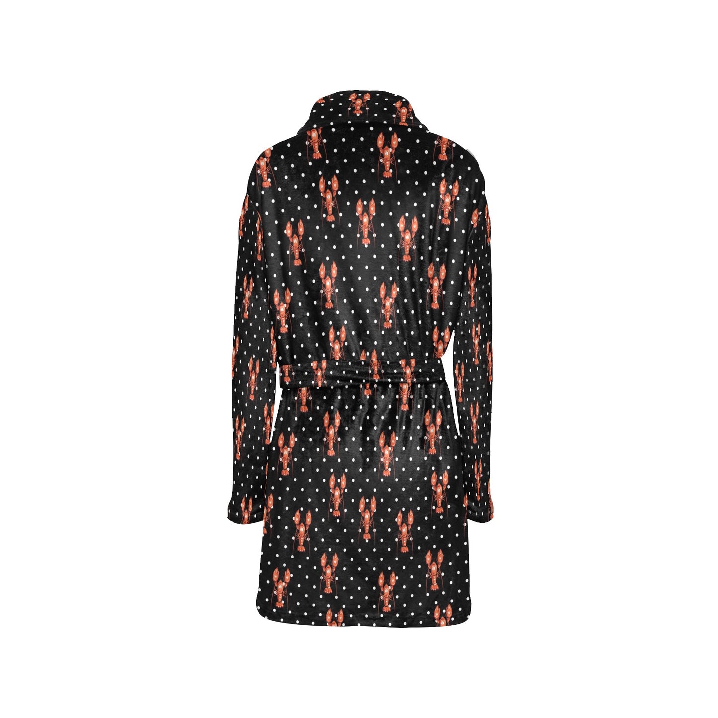 Lobster Print Design LKS401 Women's Fleece Robe