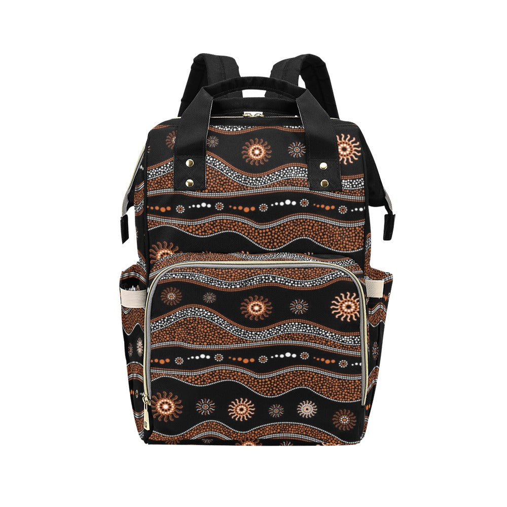 Aboriginal Print Design LKS404 Diaper Bag Backpack